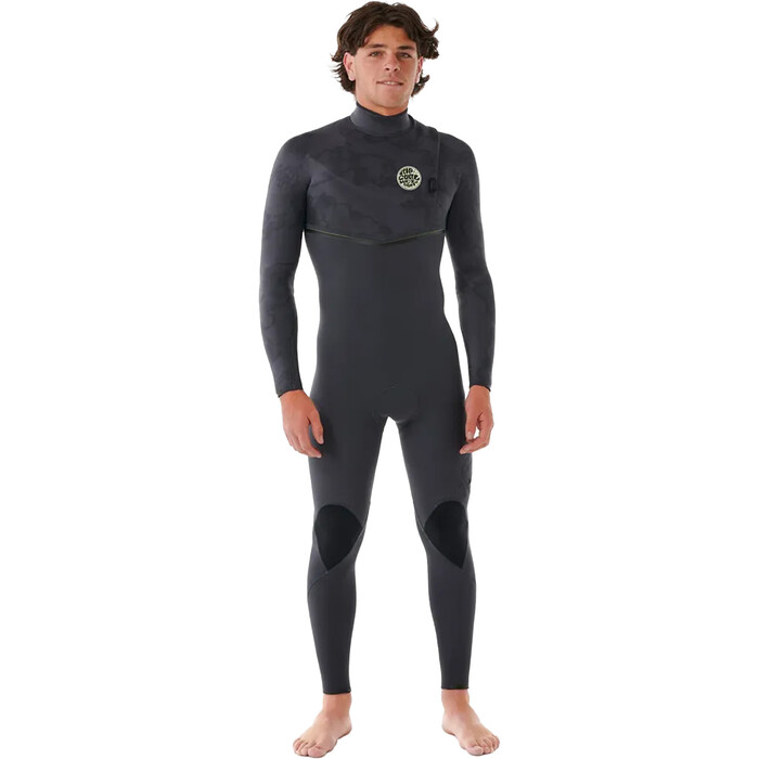 2024 Rip Curl Mens E-Bomb 3/2mm Zip Free Wetsuit 160MFS - Charcoal